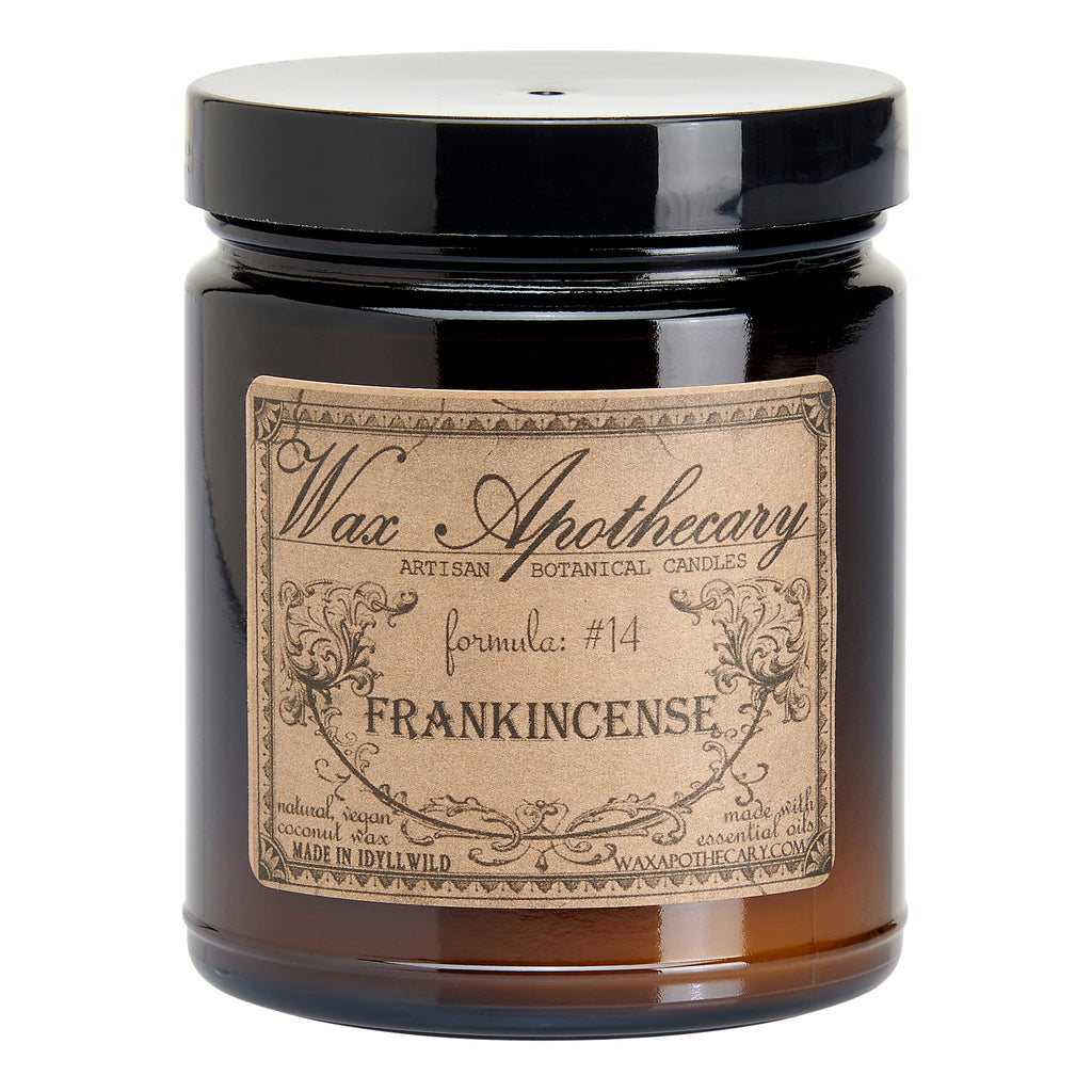 Frankincense Botanical Candle - 6 oz Amber Jar