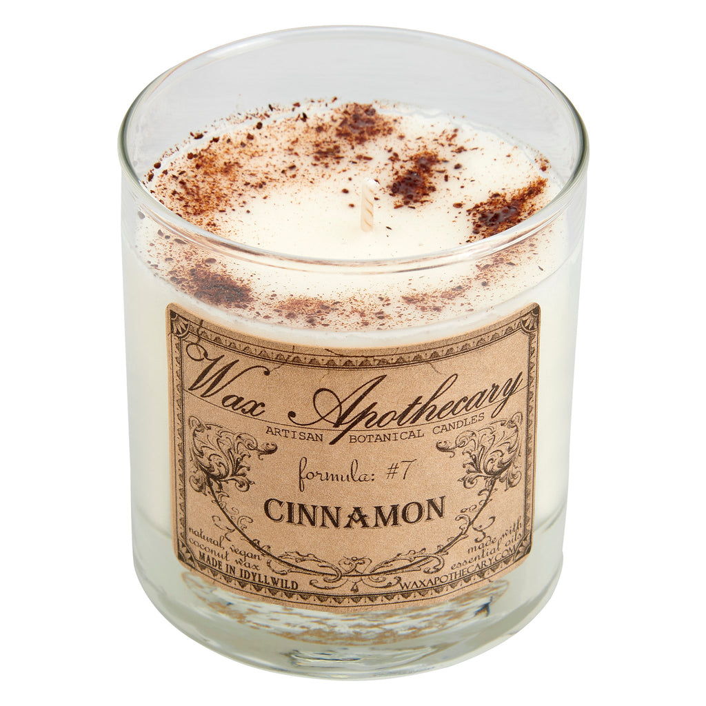 Cinnamon Botanical Candle - 7 oz Scotch Glass
