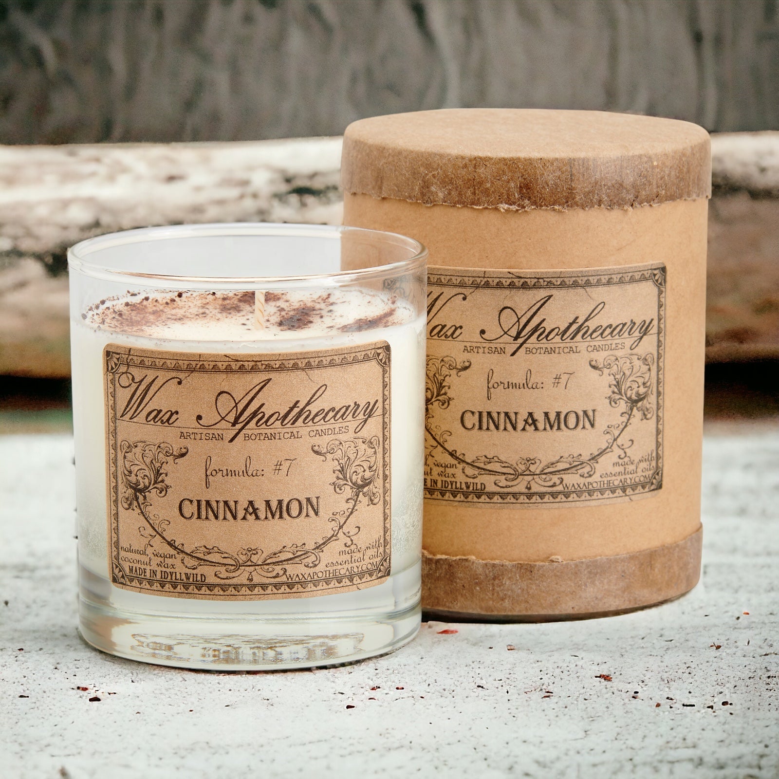 Cinnamon Botanical Candle - 7 oz Scotch Glass