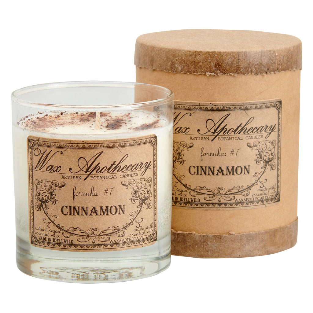 Cinnamon Botanical Candle - 7 oz Scotch Glass