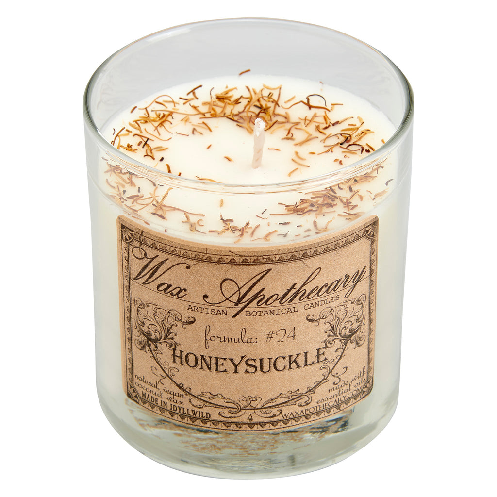 Honeysuckle Botanical Candle - 7 oz Scotch Glass