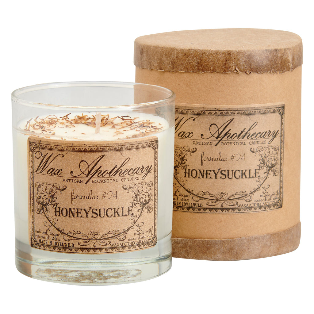 Honeysuckle Botanical Candle - 7 oz Scotch Glass