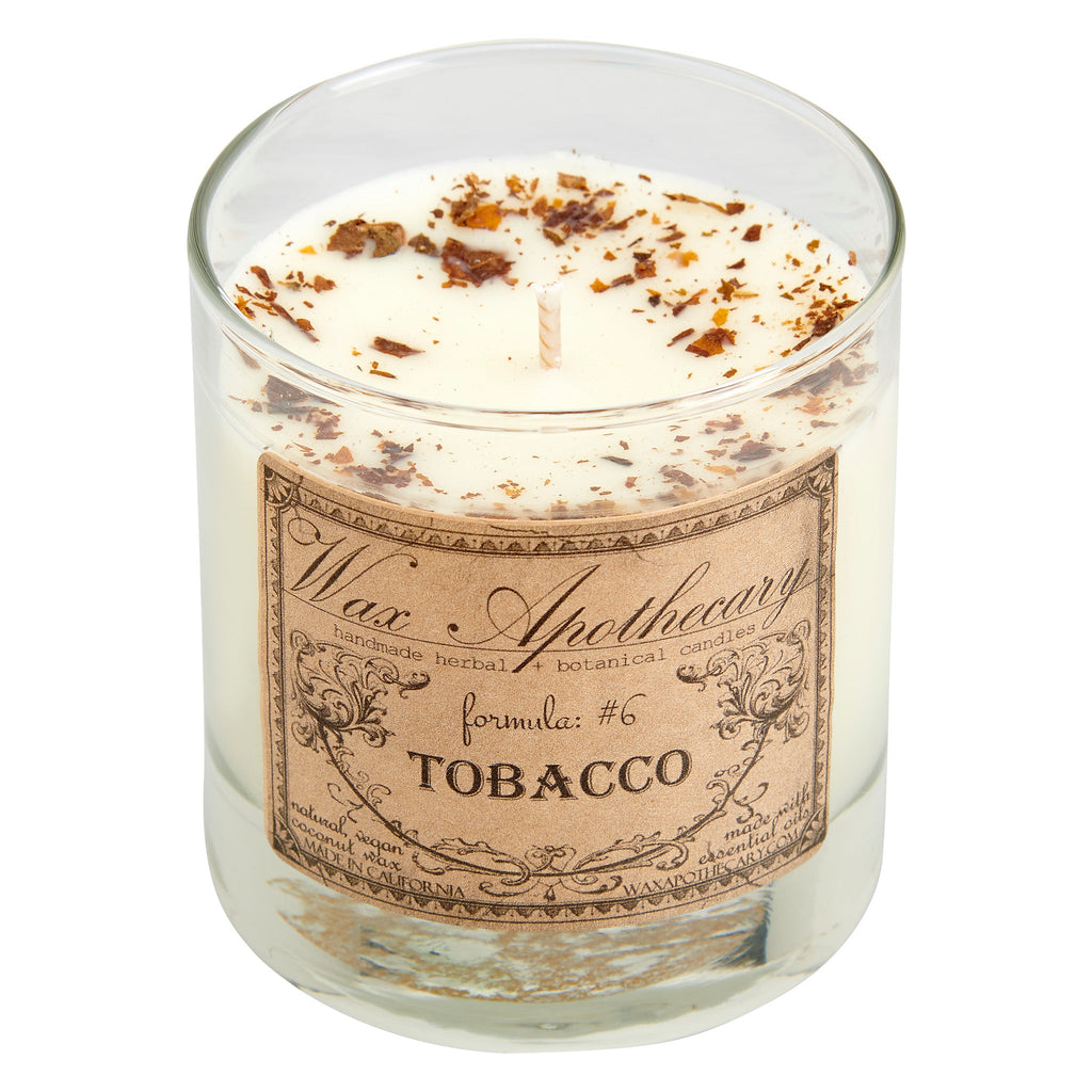 Tobacco Botanical Candle - 7 oz Scotch Glass