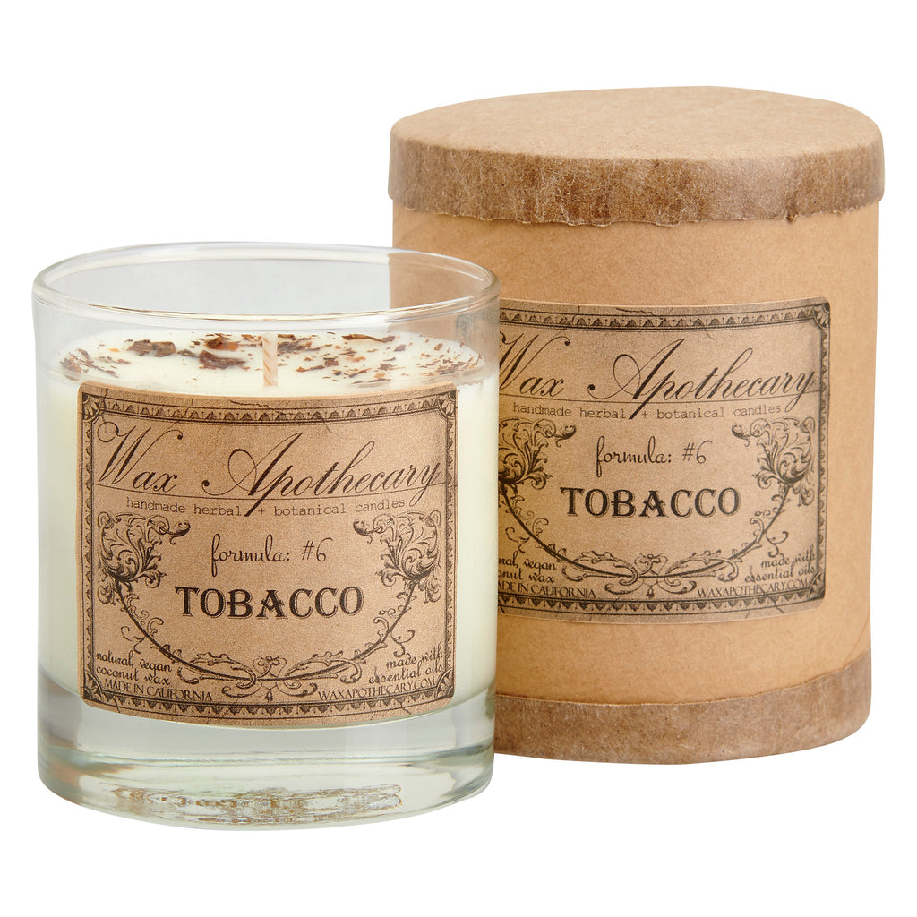 Tobacco Botanical Candle - 7 oz Scotch Glass