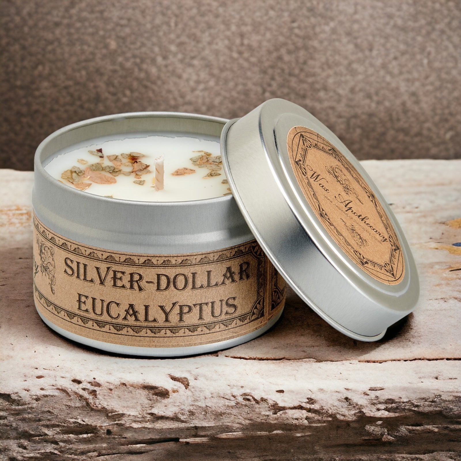 Silver-Dollar Eucalyptus Botanical Candle - 4 oz Travel Tin