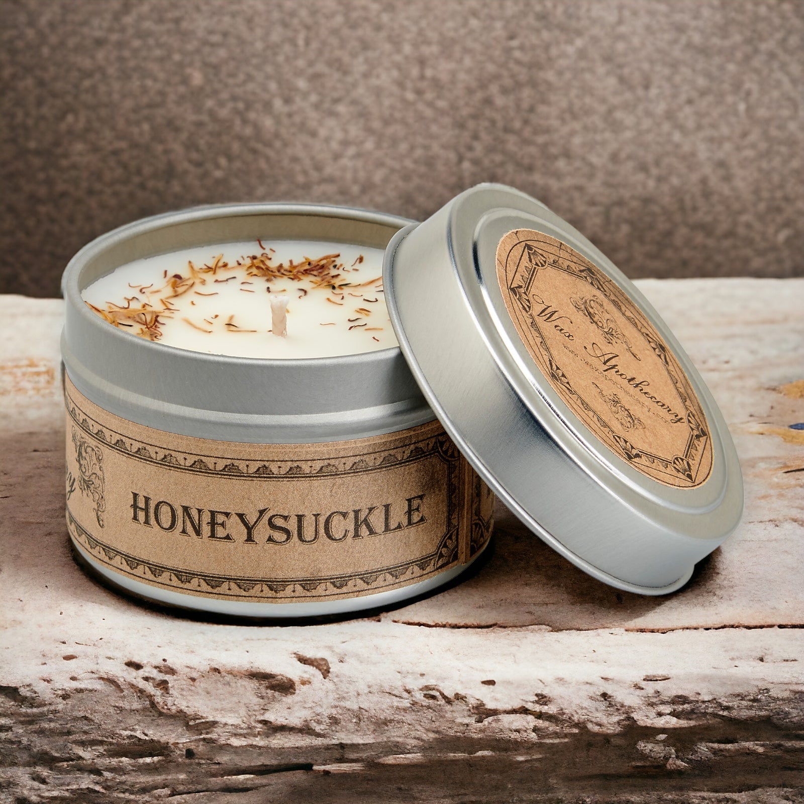 Honeysuckle Botanical Candle - 4 oz Travel Tin