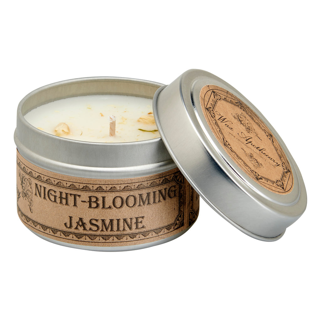 Night-Blooming Jasmine Botanical Candle - 4 oz Travel Tin