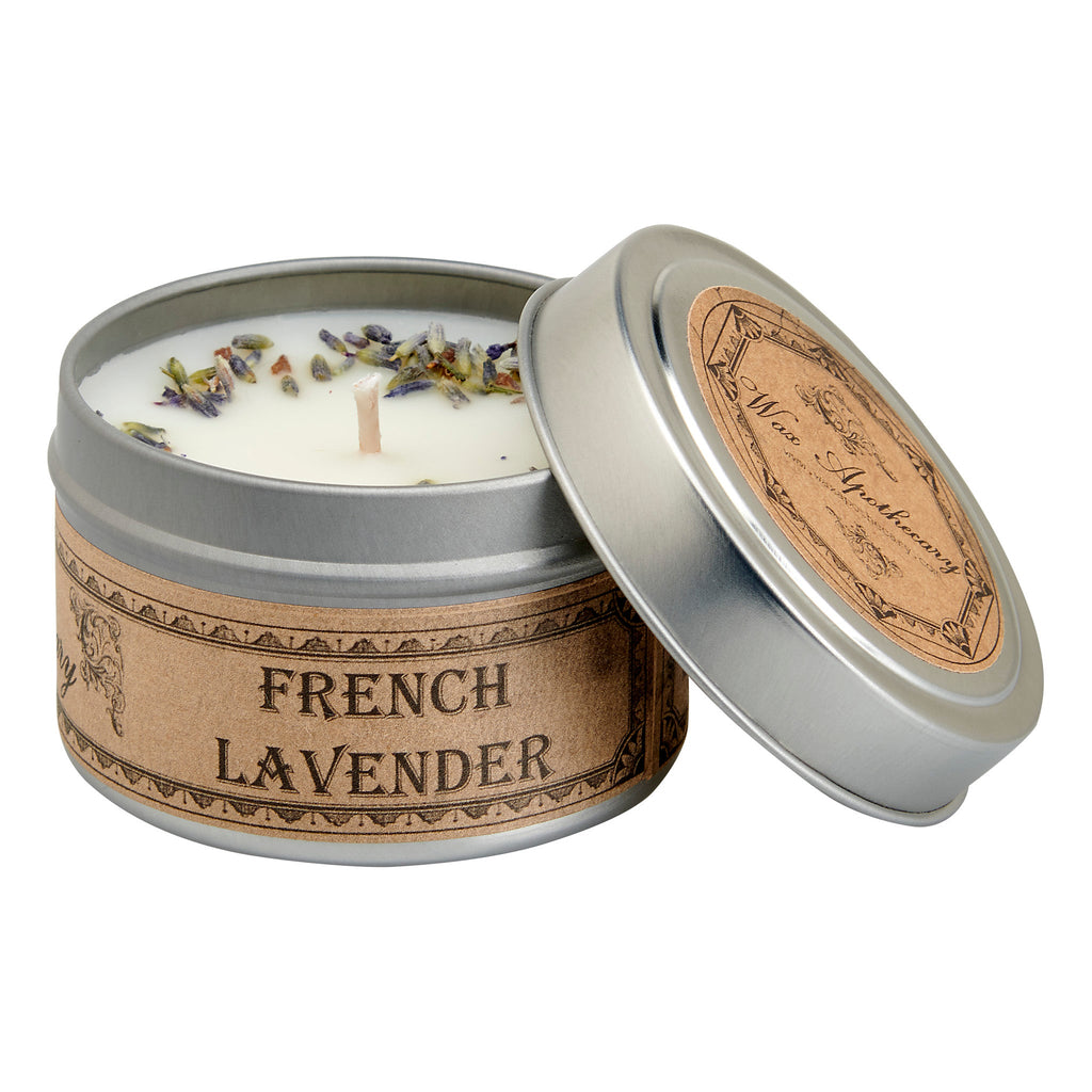 French Lavender Botanical Candle - 4 oz Travel Tin
