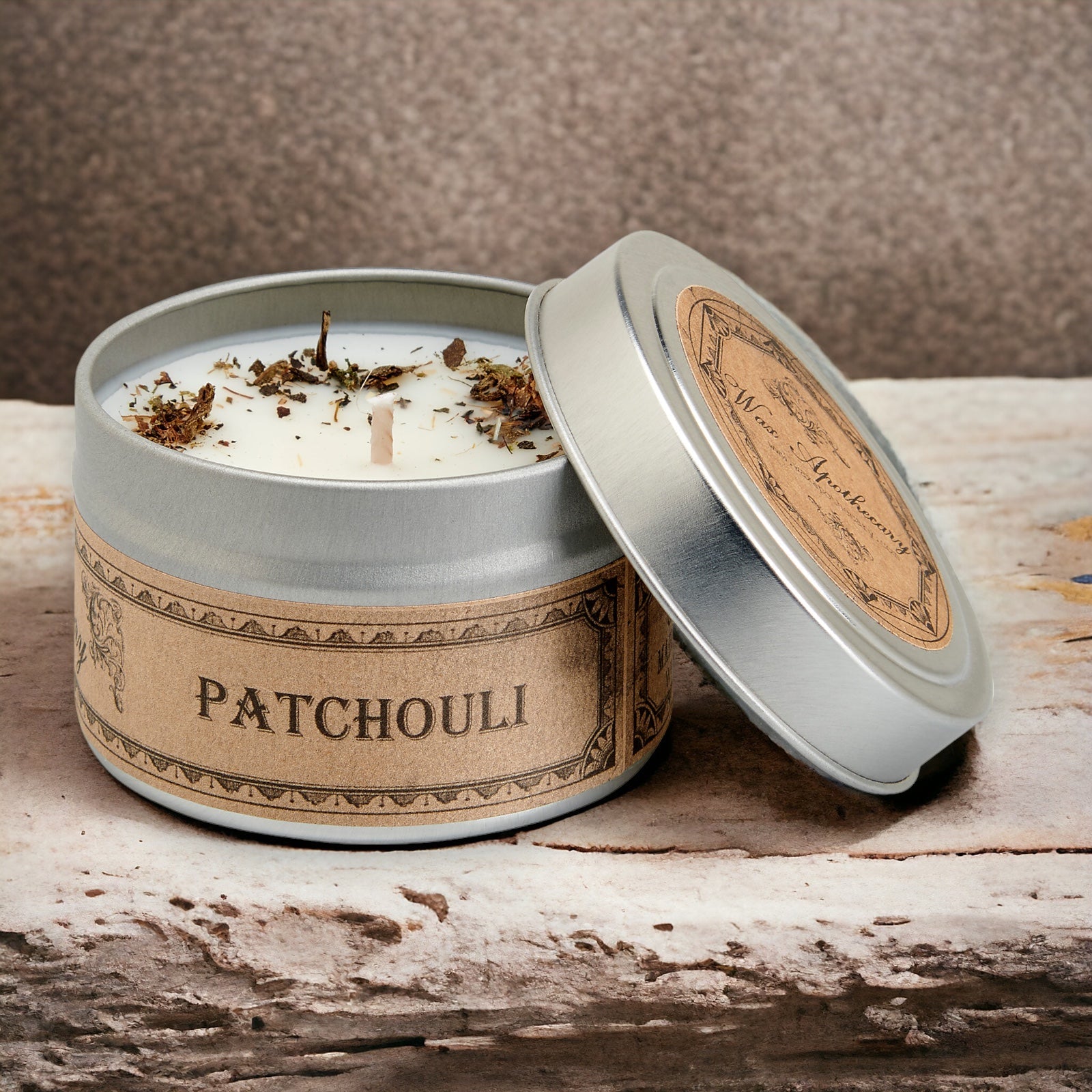 Patchouli Botanical Candle - 4 oz Travel Tin