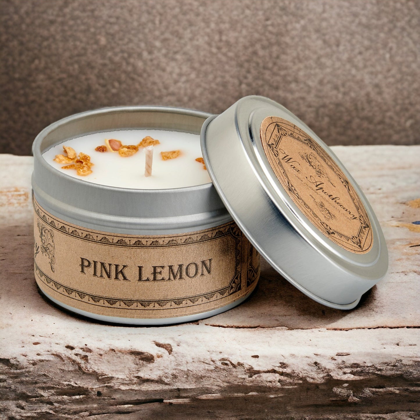 Pink Lemon Botanical Candle - 4 oz Travel Tin