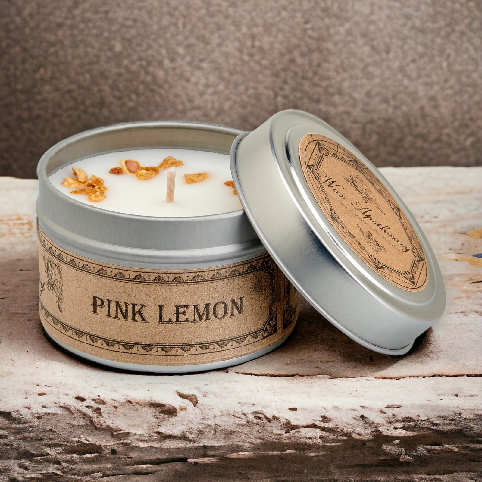Pink Lemon Botanical Candle - 4 oz Travel Tin