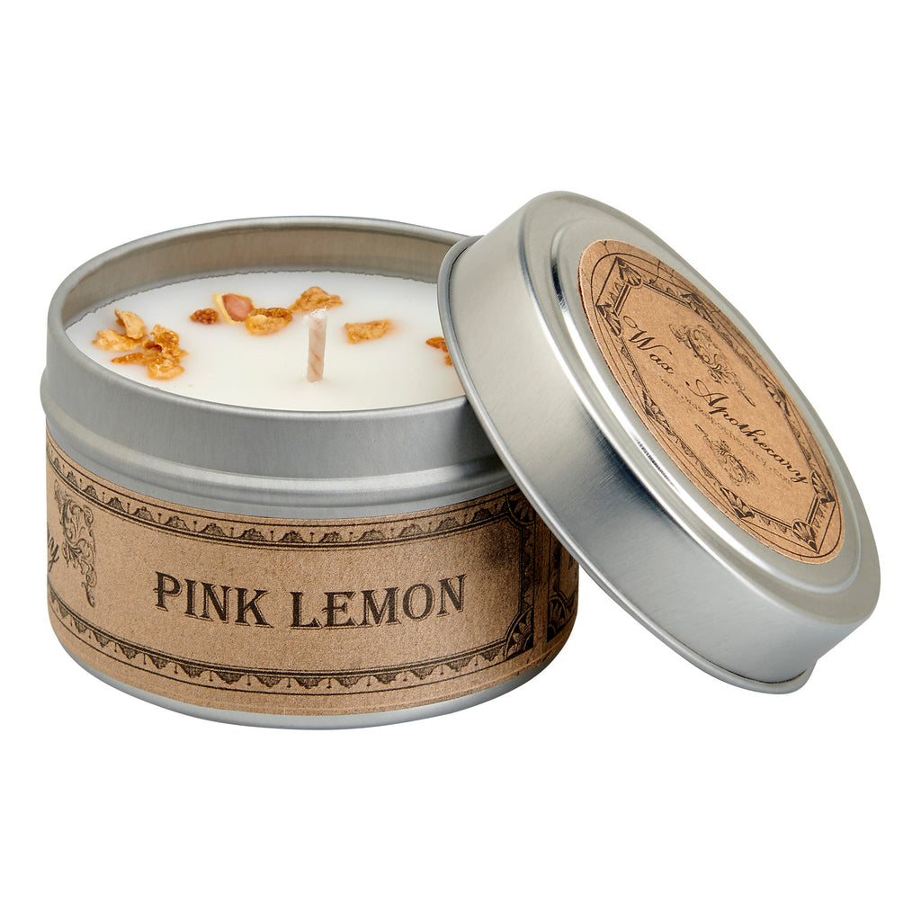 Pink Lemon Botanical Candle - 4 oz Travel Tin
