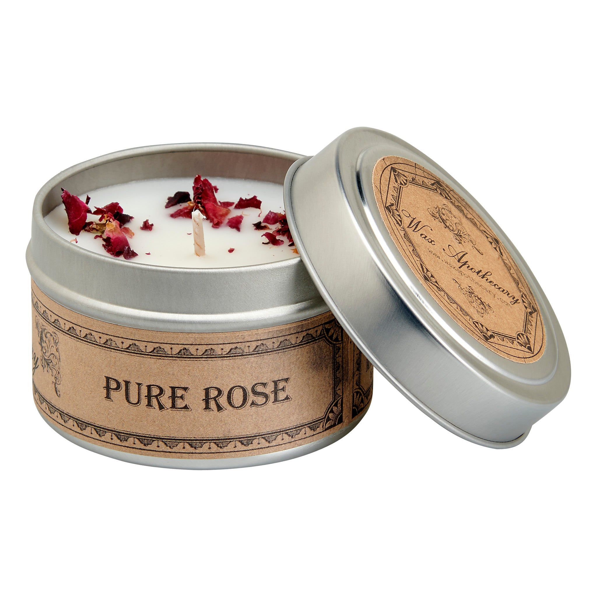 Pure Rose Botanical Candle - 4 oz Travel Tin