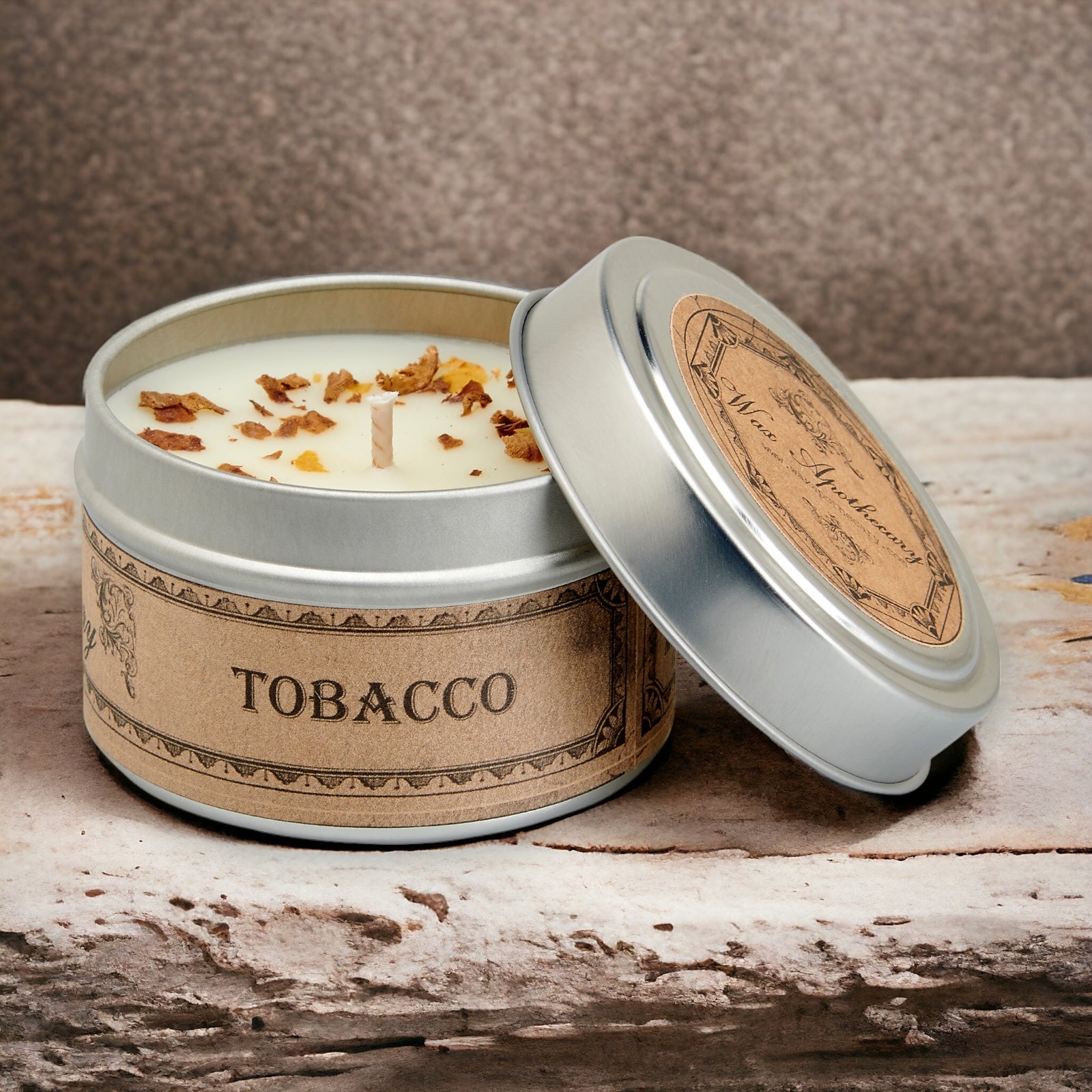 Tobacco Botanical Candle - 4 oz Travel Tin