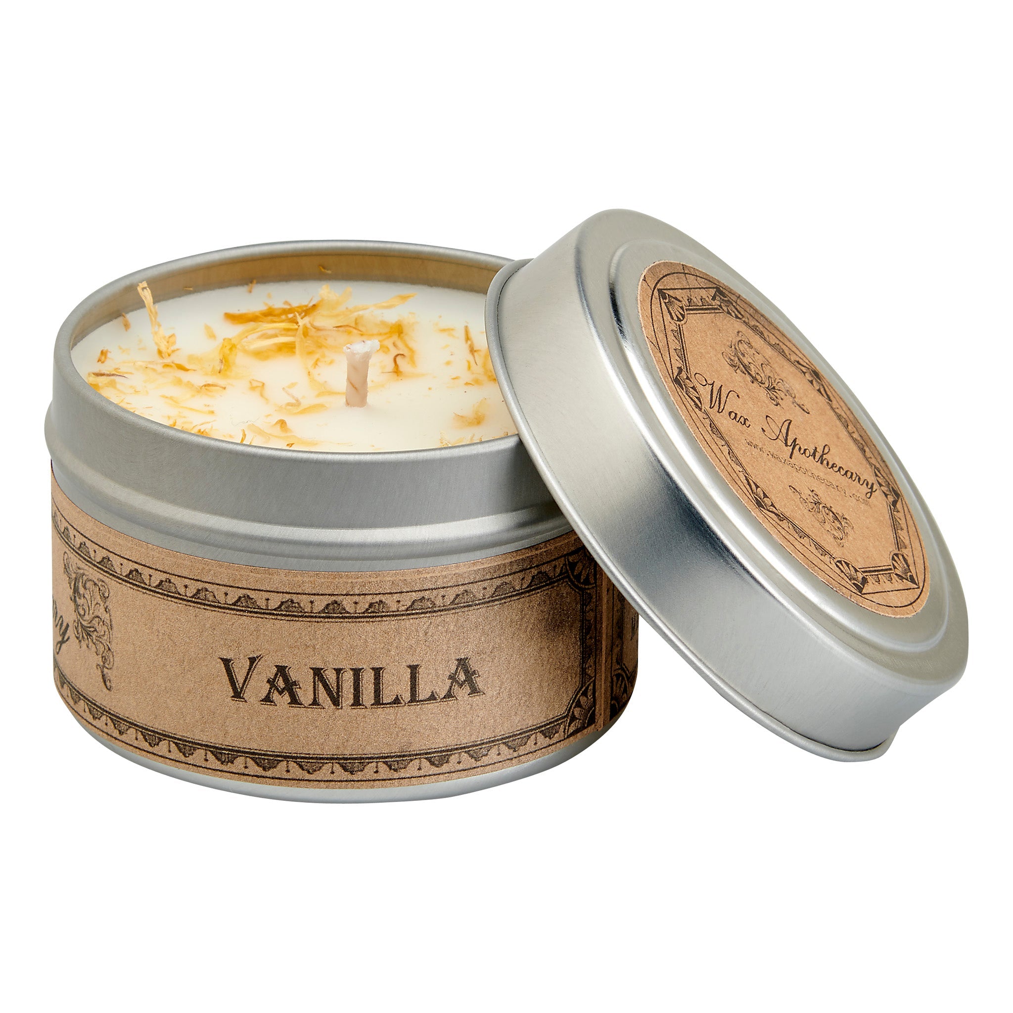 Vanilla Botanical Candle - 4 oz Travel Tin