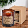Cedar Botanical Candle - 9 oz Artisan Amber Glass