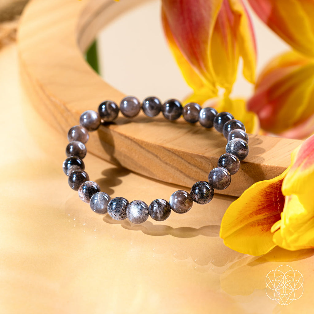 Black Moonstone Bracelet - Empath Cord Cutter