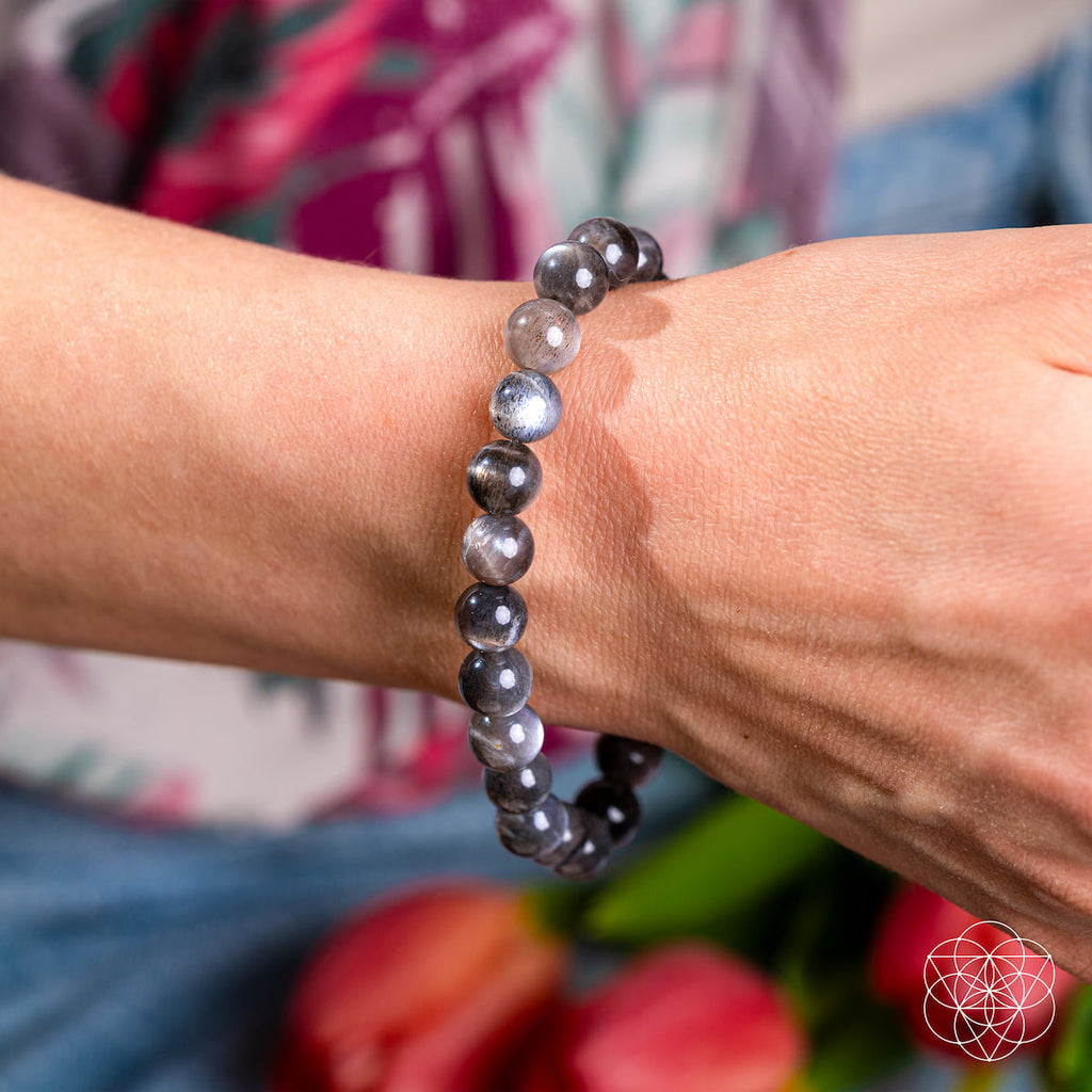 Black Moonstone Bracelet - Empath Cord Cutter