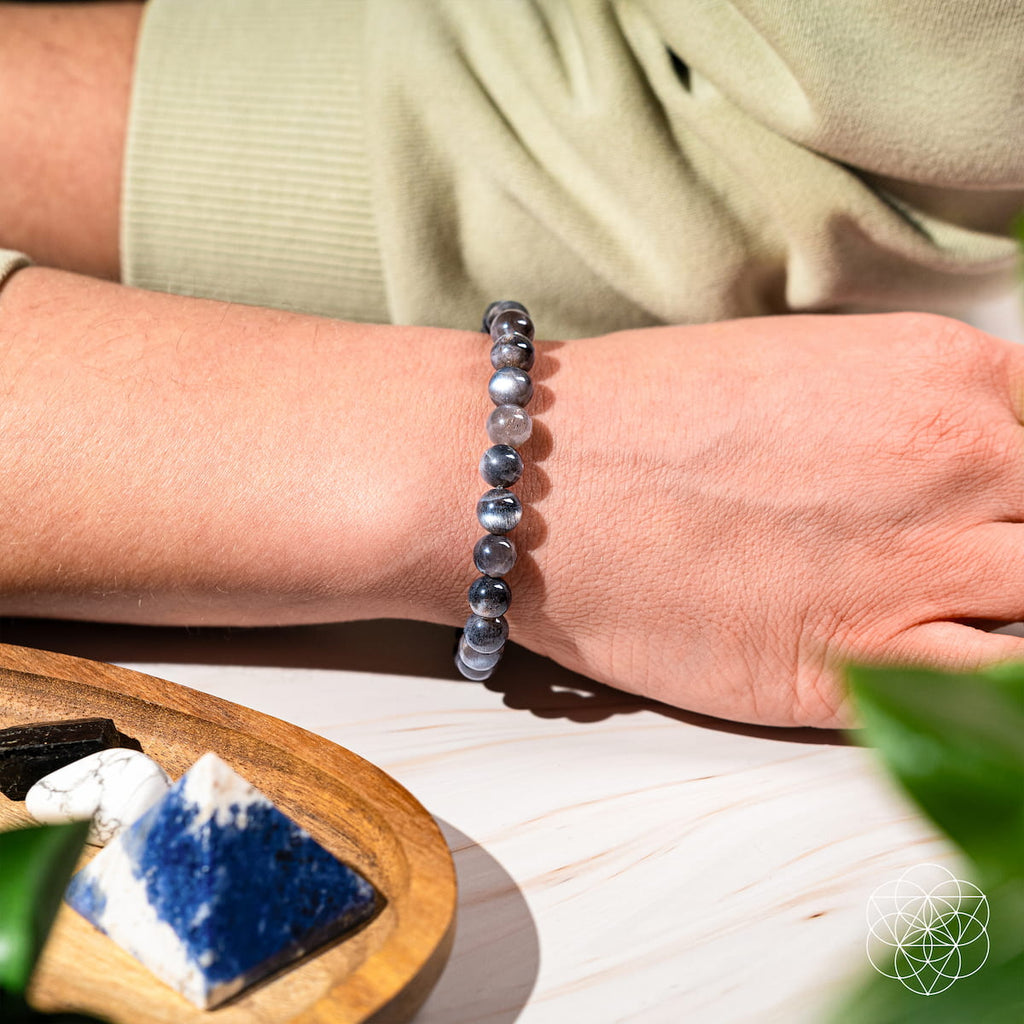 Black Moonstone Bracelet - Empath Cord Cutter