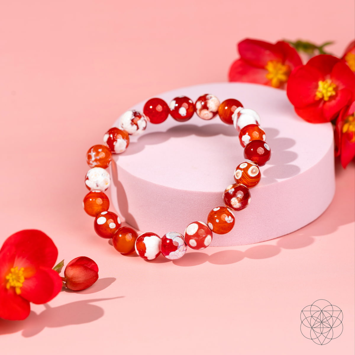 Carnelian & Orca Agate Bracelet - Feminine Force