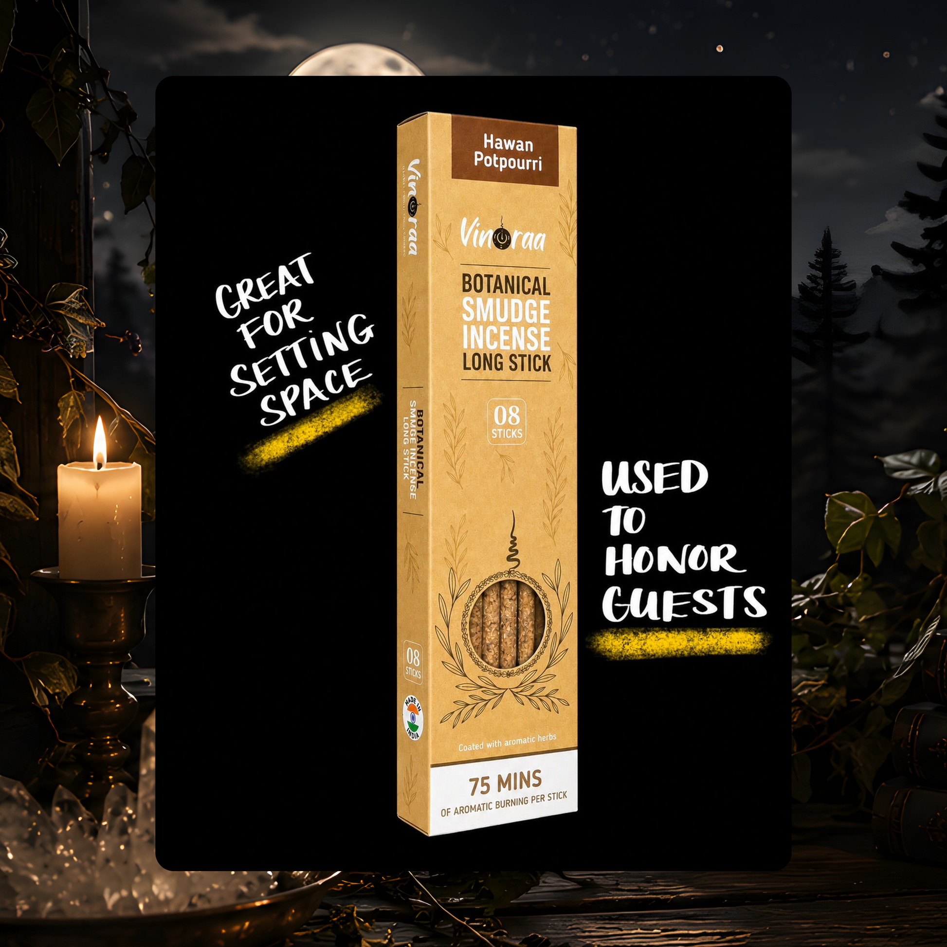 Hawan Potpourri Incense Sticks - 8 Sticks