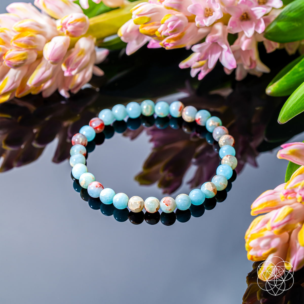 Aqua Terra Jasper Bracelet - Empath Shield 6mm