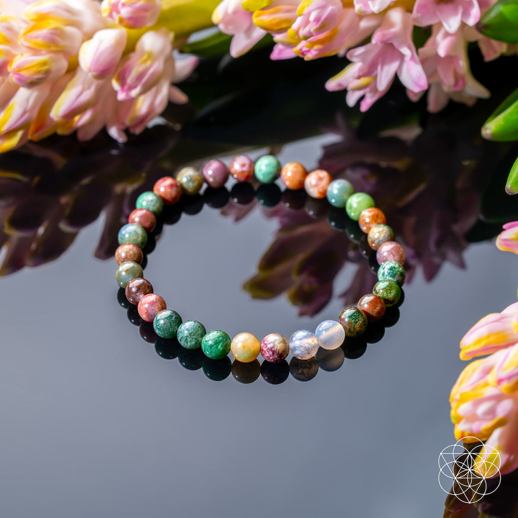 Indian Agate Bracelet - Energy 6mm