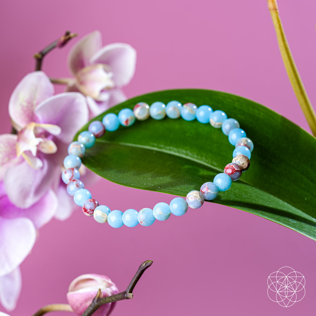 Aqua Terra Jasper Bracelet - Empath Shield 6mm