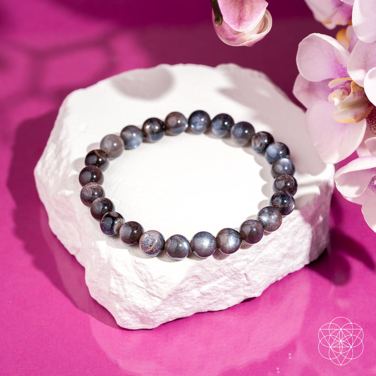 Black Moonstone Bracelet - Empath Cord Cutter