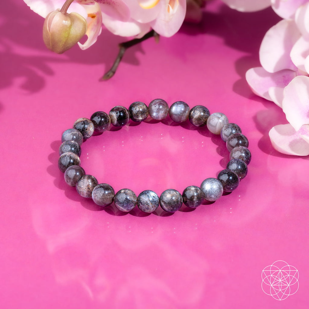 Black Moonstone Bracelet - Empath Cord Cutter