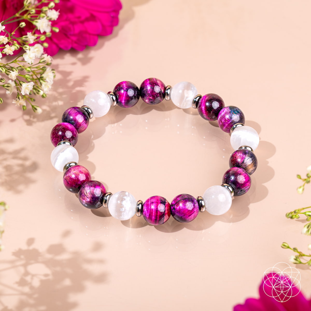 Pink Galaxy Tiger's Eye Bracelet - Shape Your Future