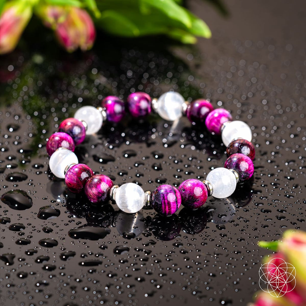 Pink Galaxy Tiger's Eye Bracelet - Shape Your Future