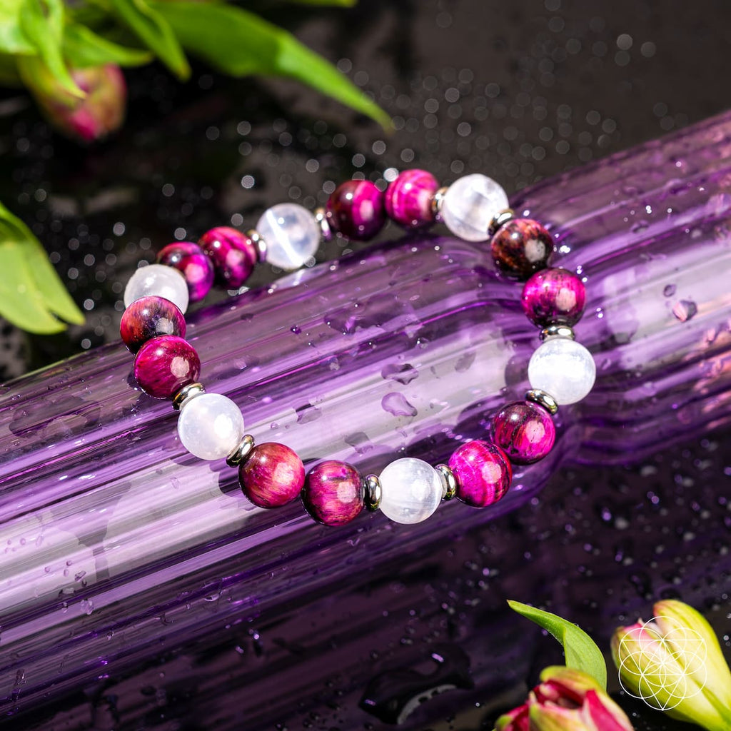 Pink Galaxy Tiger's Eye Bracelet - Shape Your Future