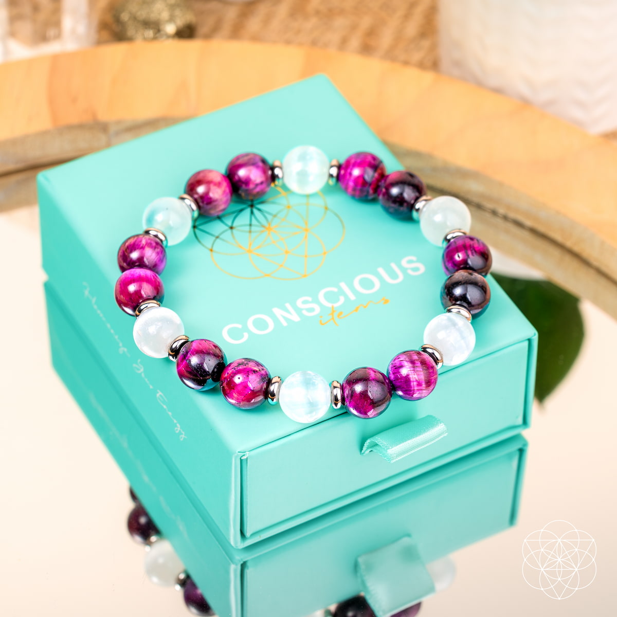 Pink Galaxy Tiger's Eye Bracelet - Shape Your Future