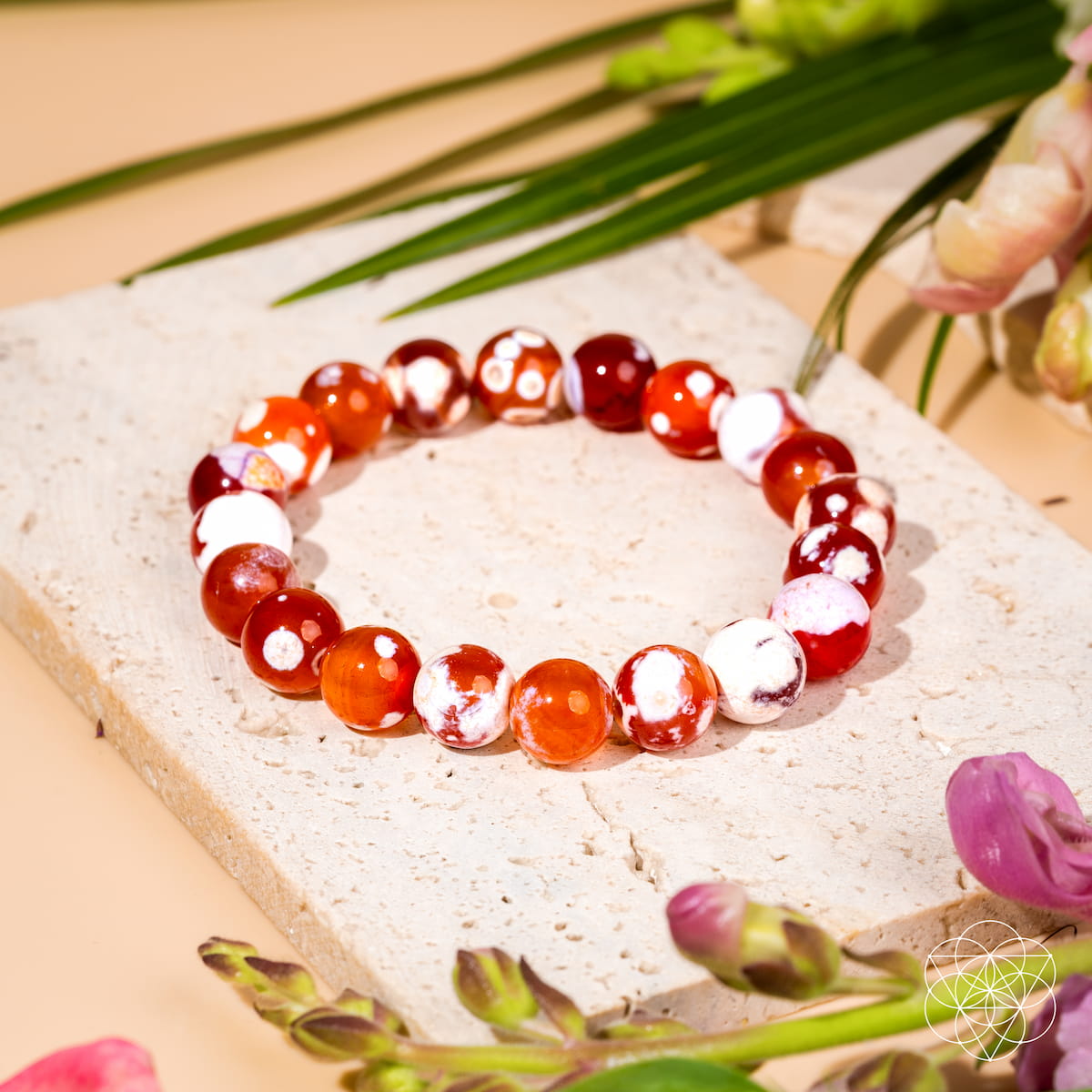 Carnelian & Orca Agate Bracelet - Feminine Force
