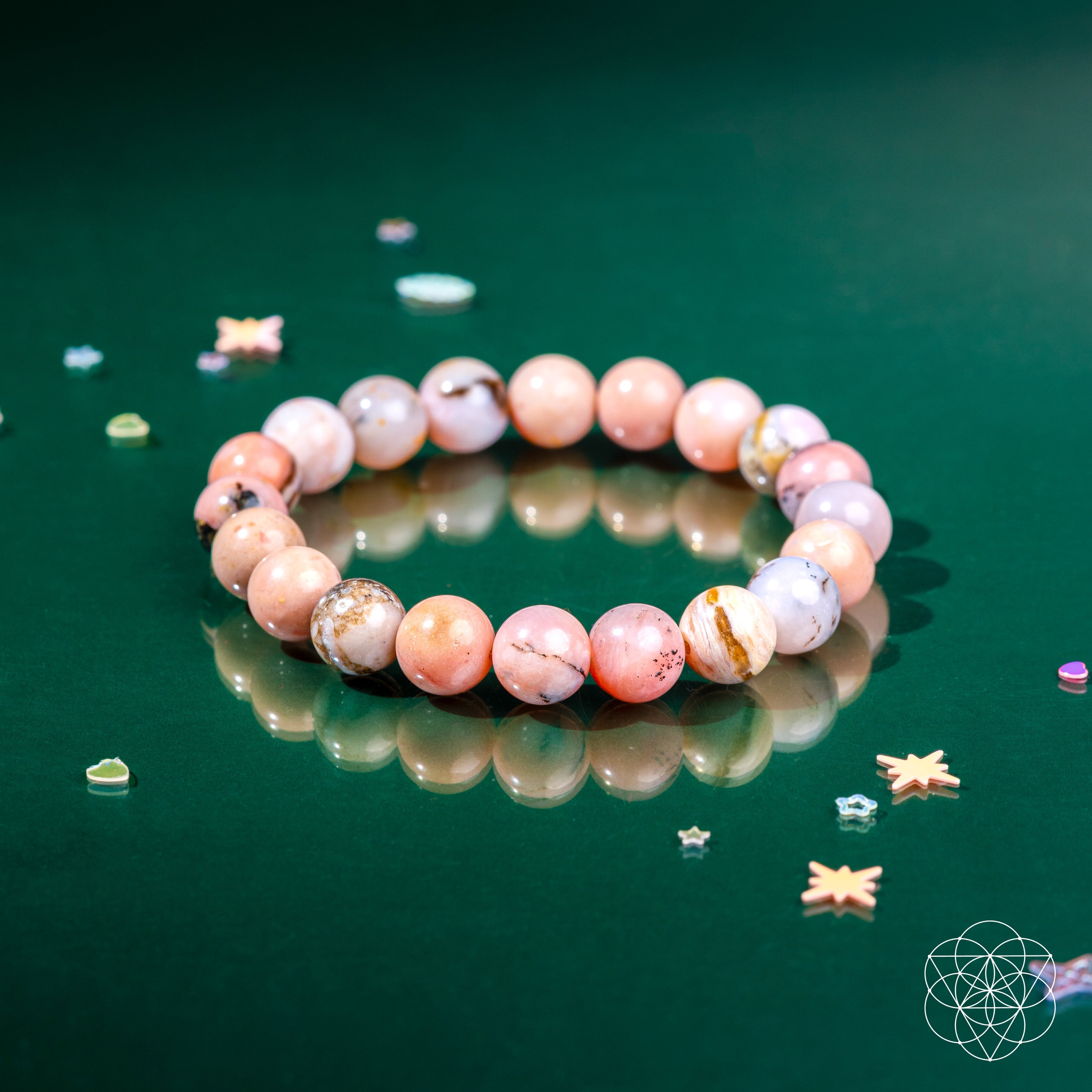 Peruvian Pink Opal Bracelet - Heart Repair