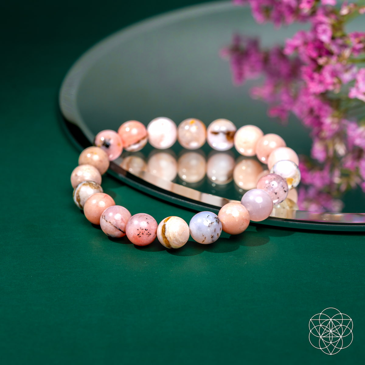 Peruvian Pink Opal Bracelet - Heart Repair