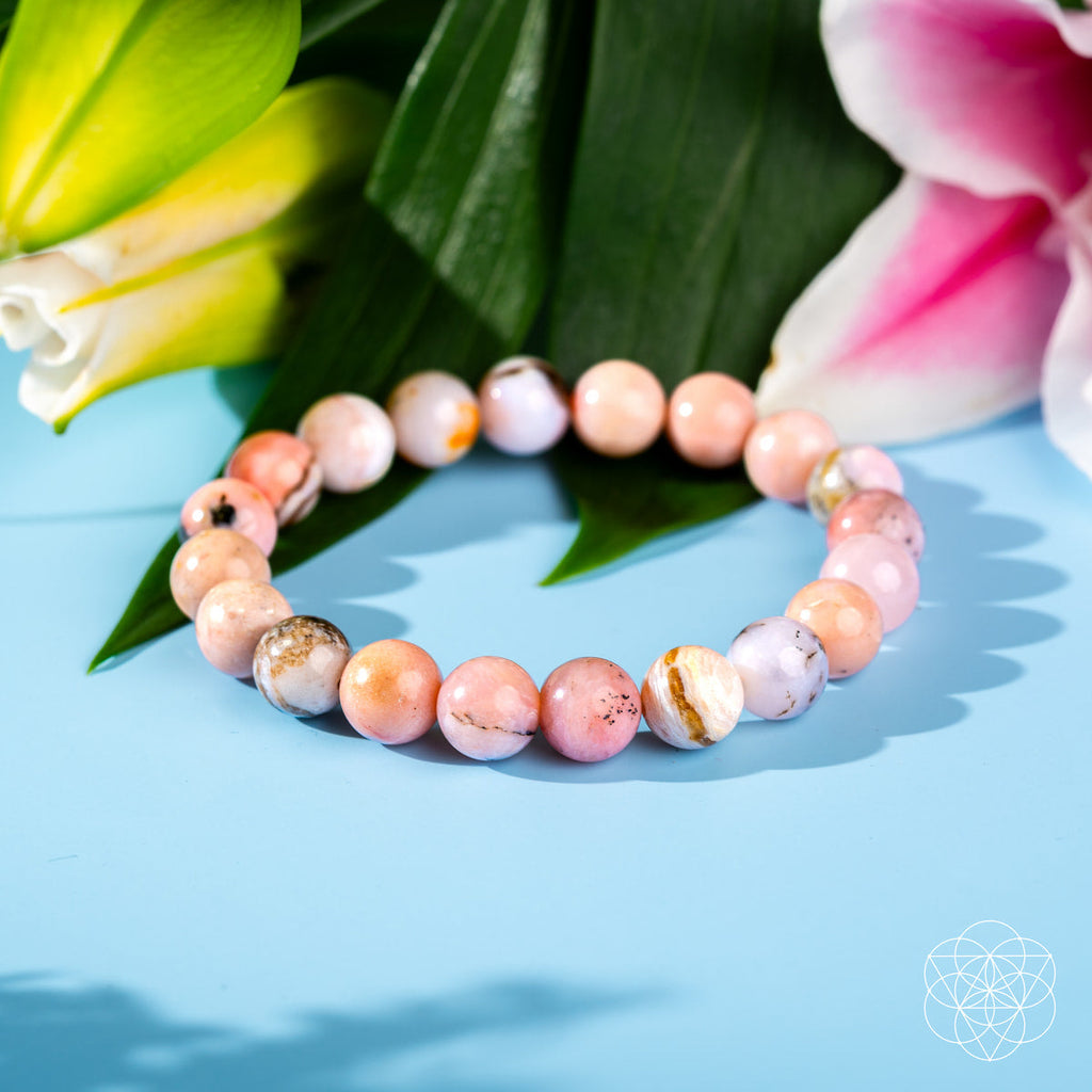 Peruvian Pink Opal Bracelet - Heart Repair