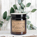 Silver-Dollar Eucalyptus Botanical Candle - 6 oz Amber Jar