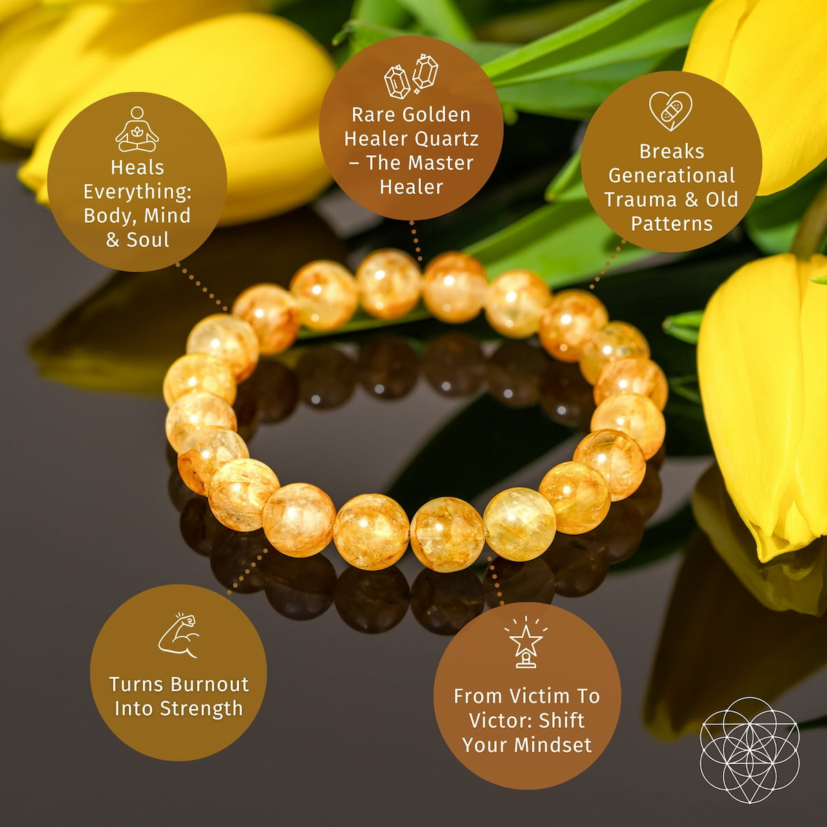 The Master Reset - Golden Healer Quartz Bracelet