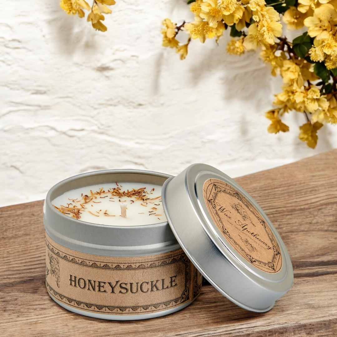 Honeysuckle Botanical Candle - 4 oz Travel Tin