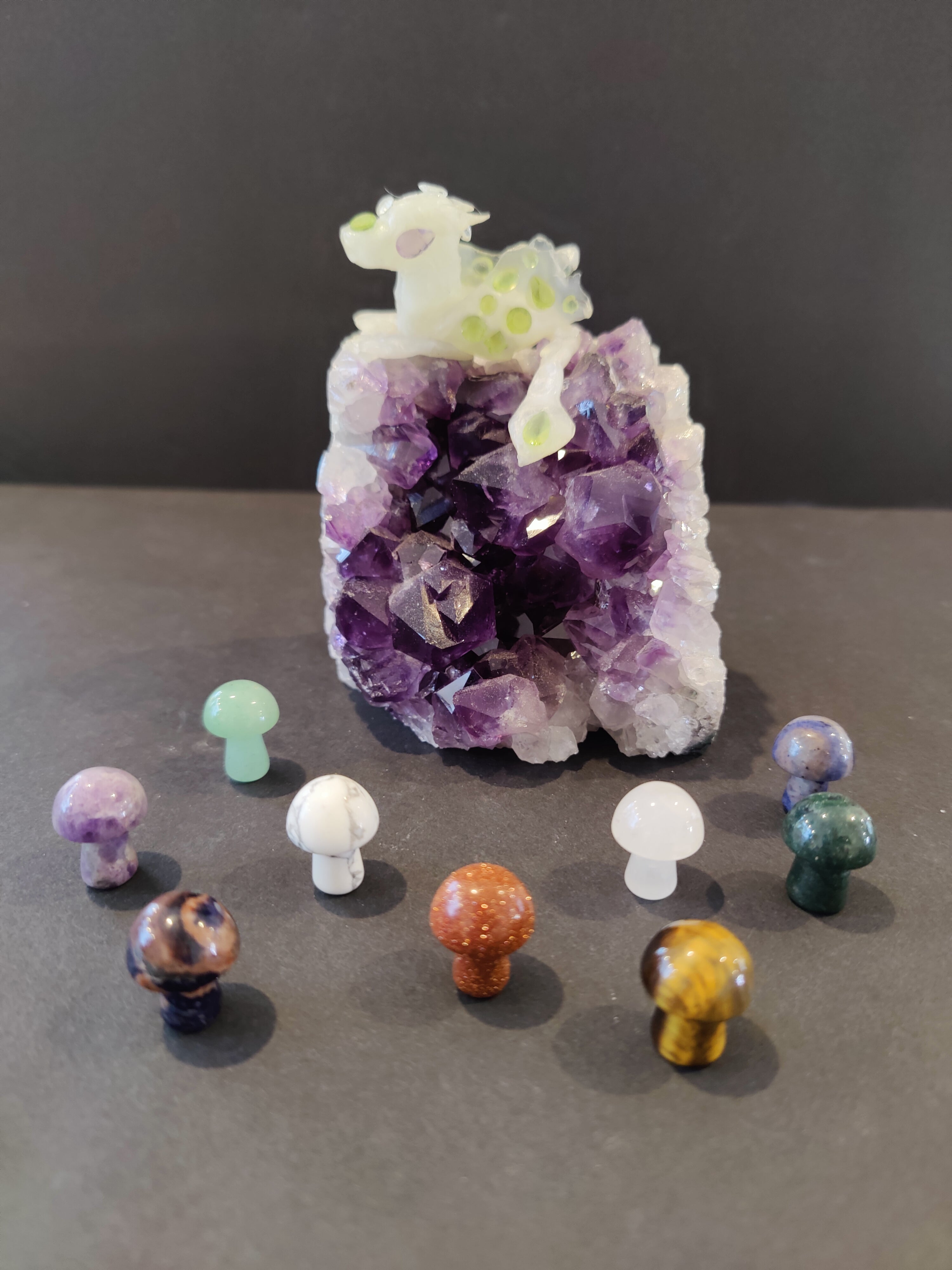 Pocket Mushroom Stone Sculpture