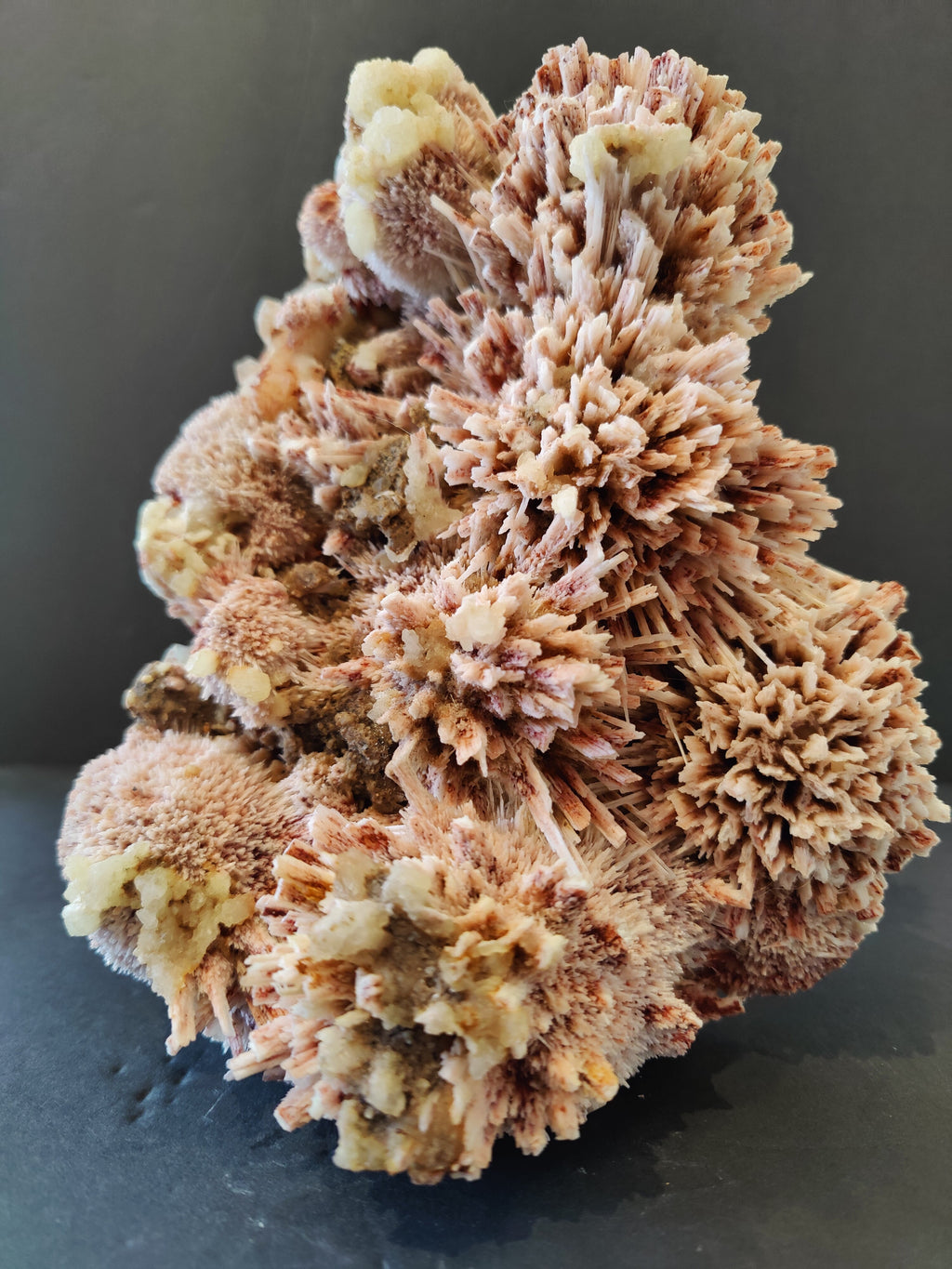 Red Mordenite with Stilbite Specimen
