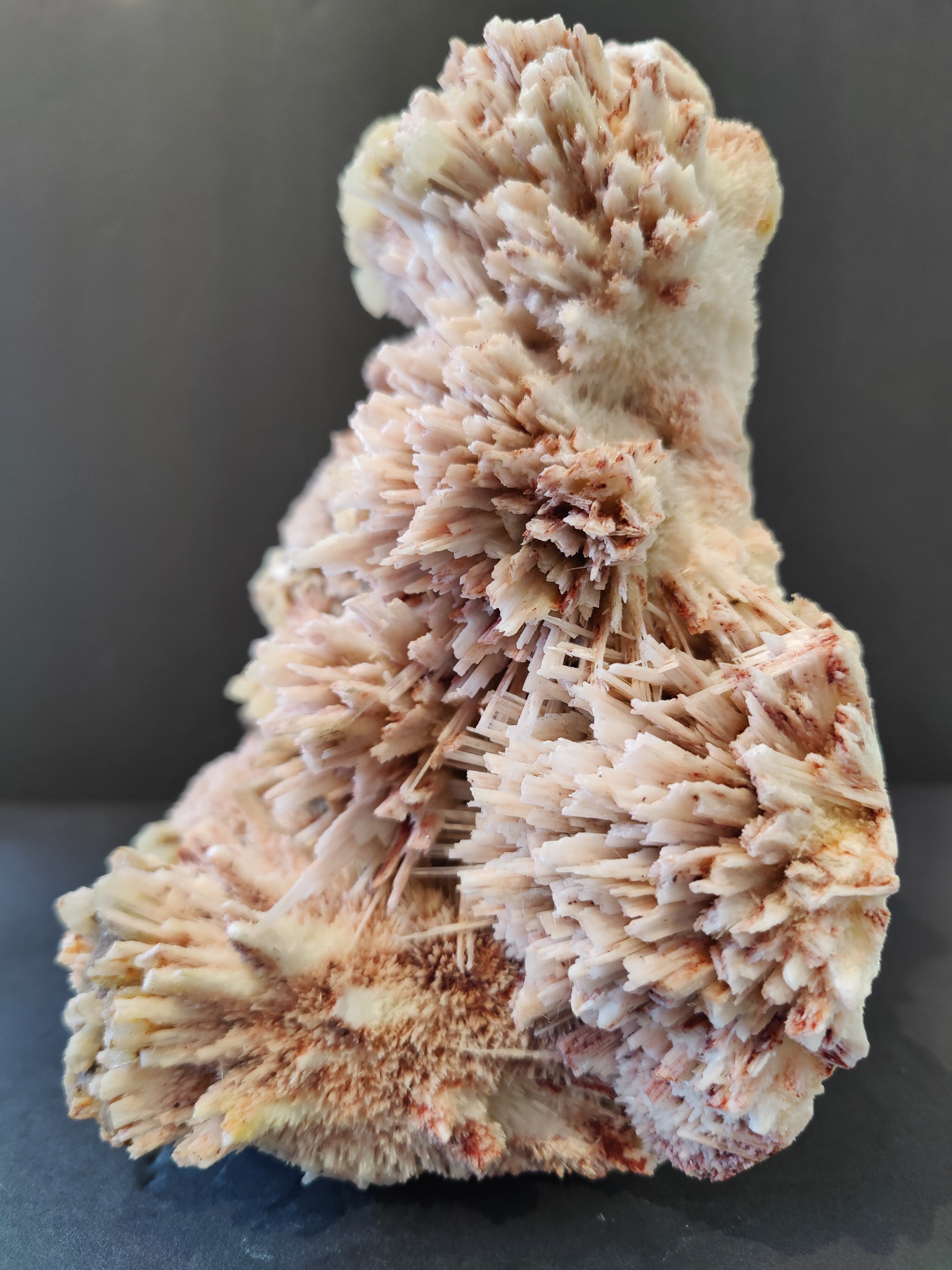 Red Mordenite with Stilbite Specimen