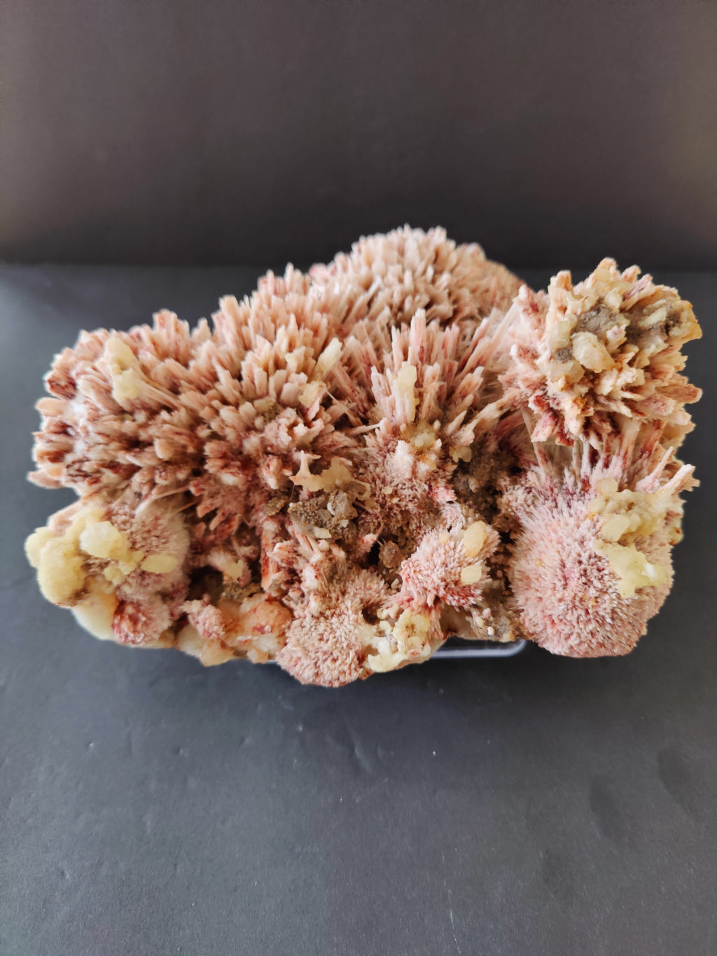 Red Mordenite with Stilbite Specimen