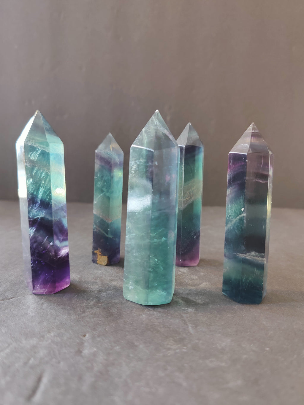 Multi-Color Fluorite Tower - 3 in