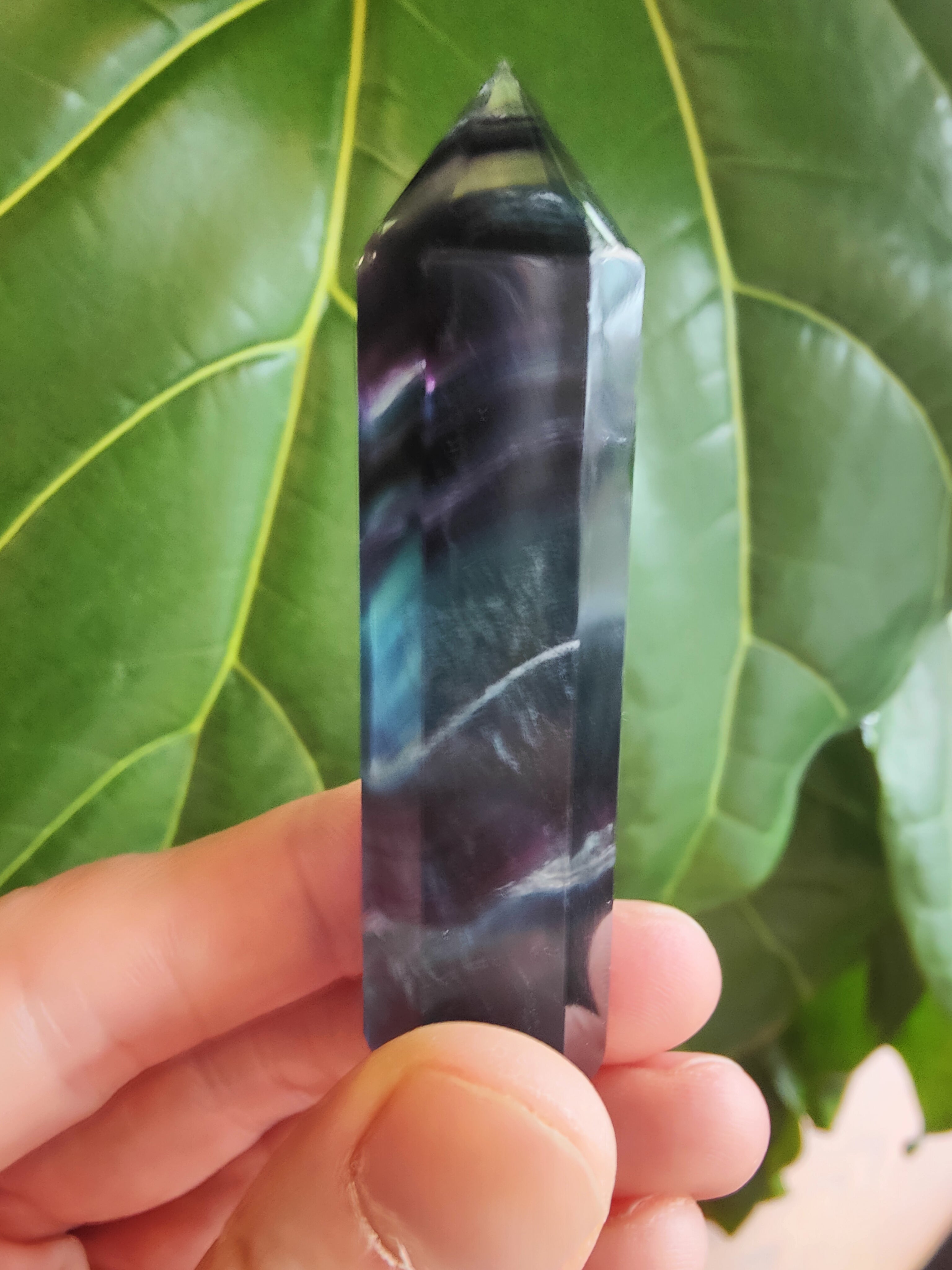 Multi-Color Fluorite Tower - 3 in