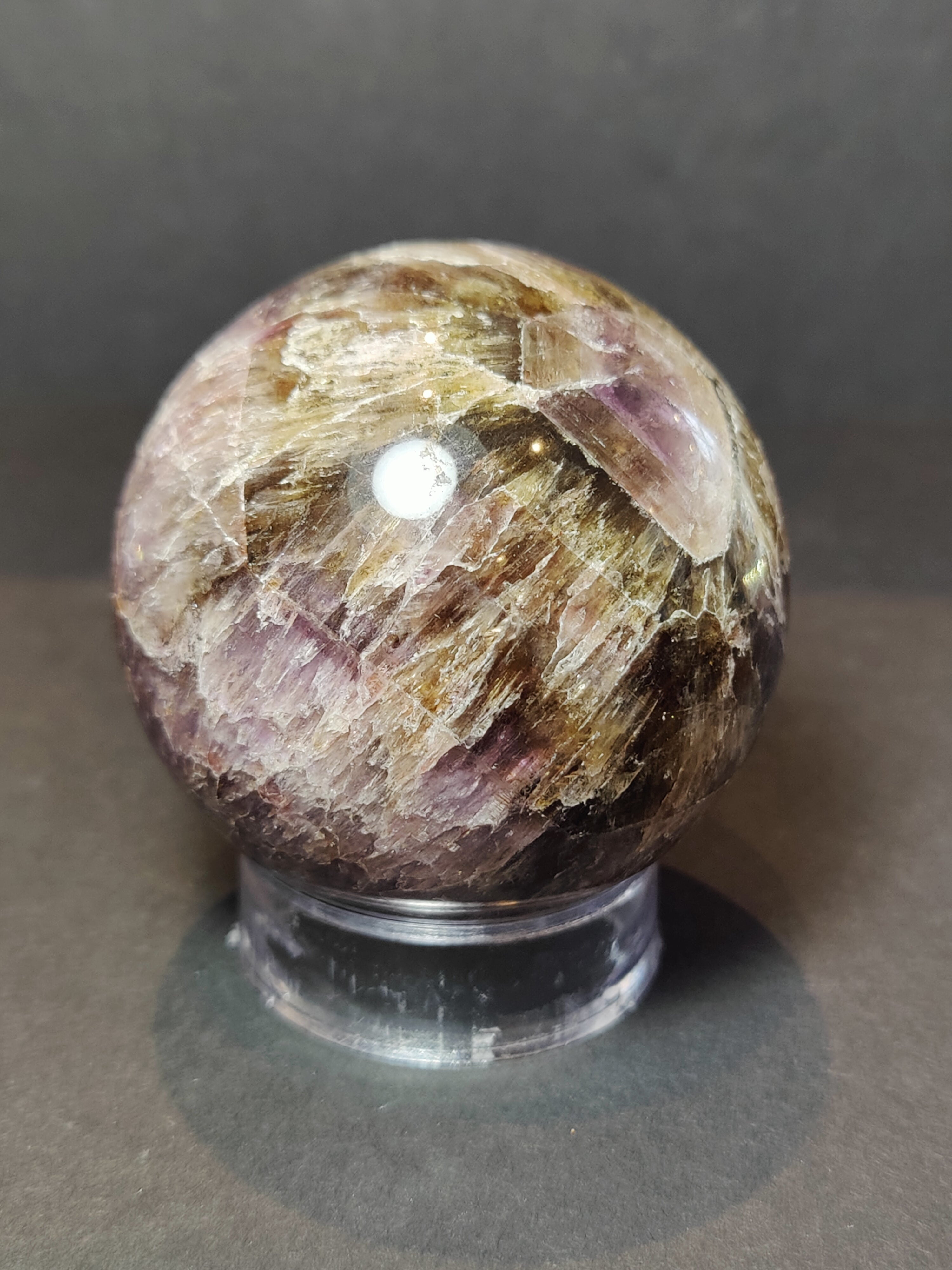 Cacoxenite Amethyst Sphere