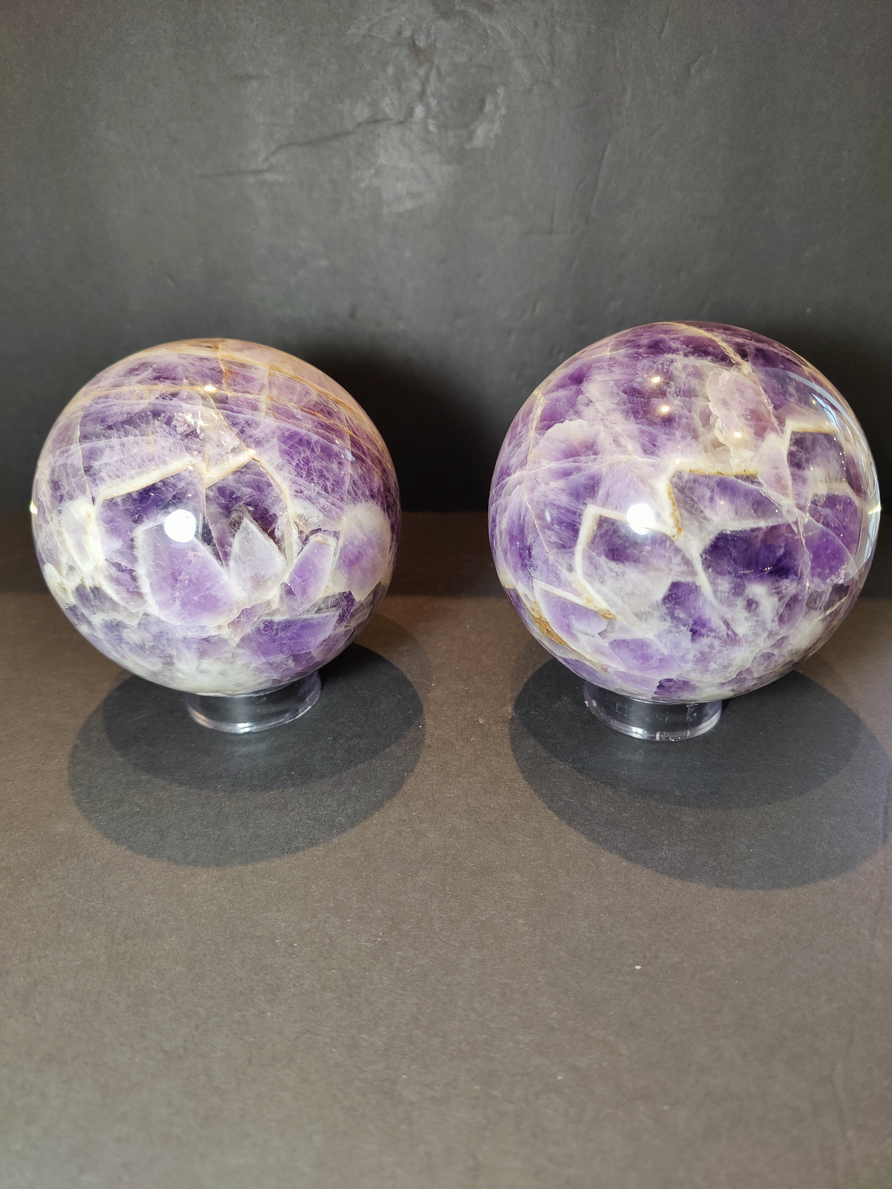 Chevron Amethyst Sphere