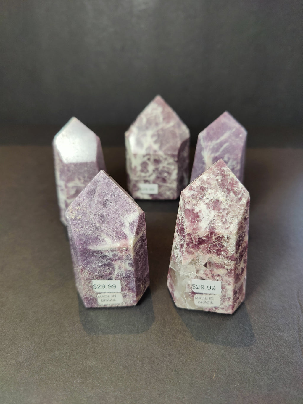 Lepidolite Obelisk Tower
